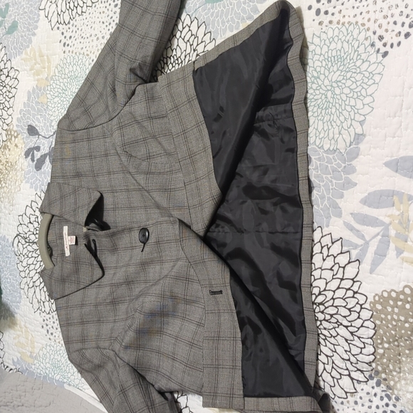 🔥Lined plaid blazer sz 14 - Picture 10 of 10